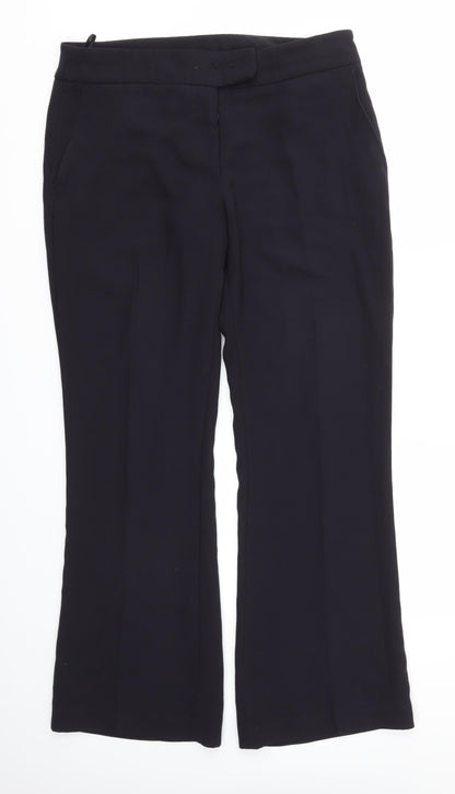 Womens UK Size 12 Preworn Regular Fit  Blue Trousers