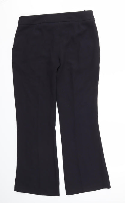 Womens UK Size 12 Preworn Regular Fit  Blue Trousers