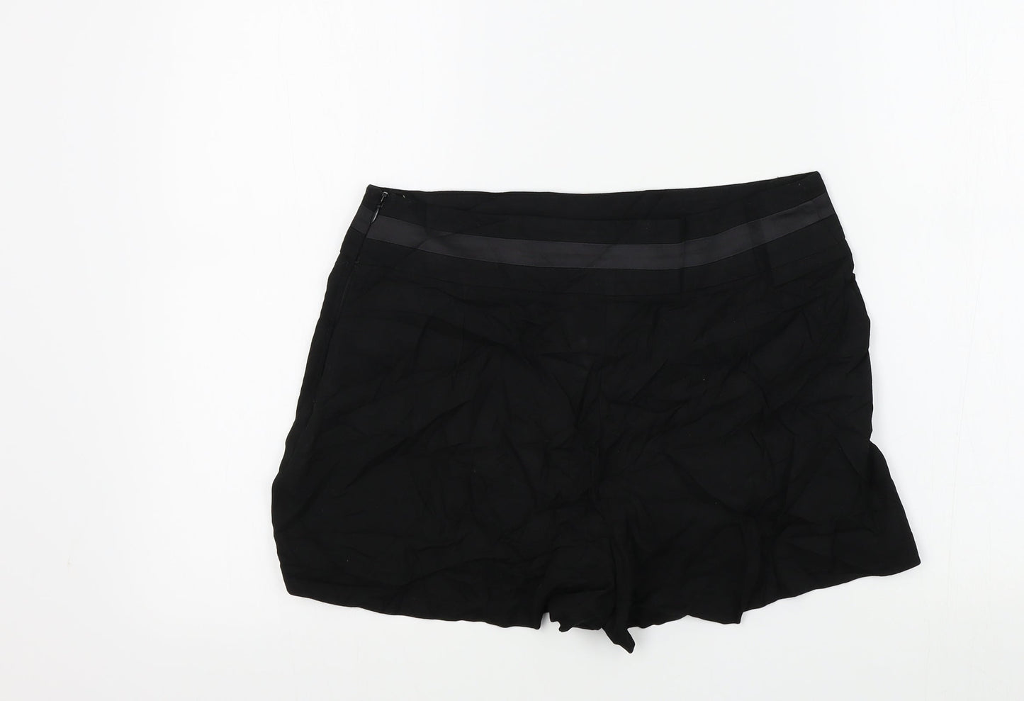 Lipsy Womens Black Colourblock  Bermuda Shorts Size 10
