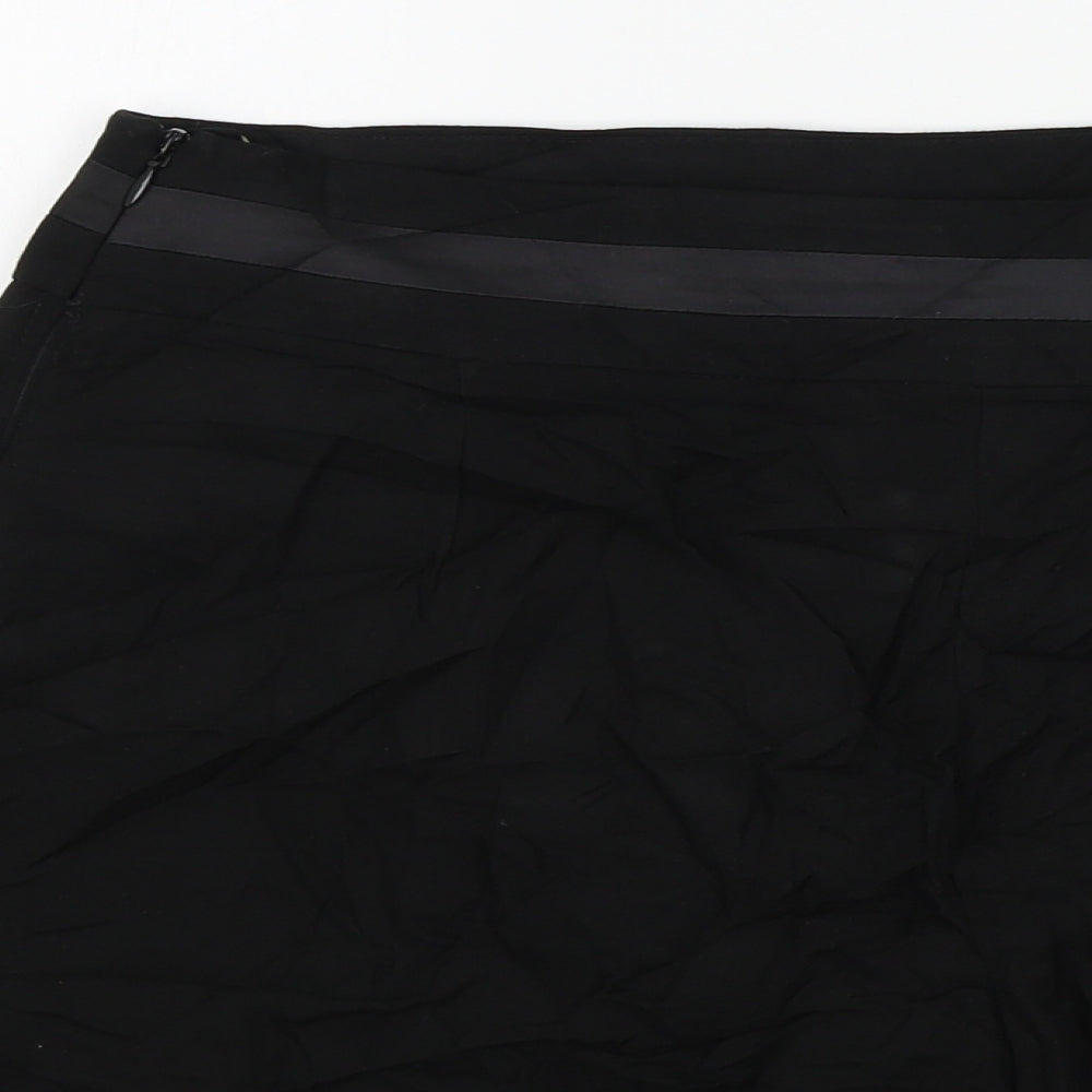 Lipsy Womens Black Colourblock  Bermuda Shorts Size 10