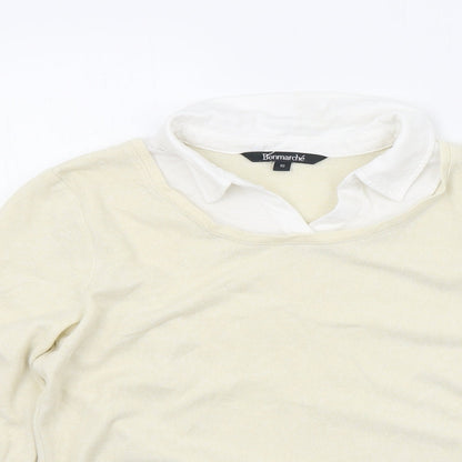 Womens UK Size 10 Bonmarché Beige Pullover Jumper