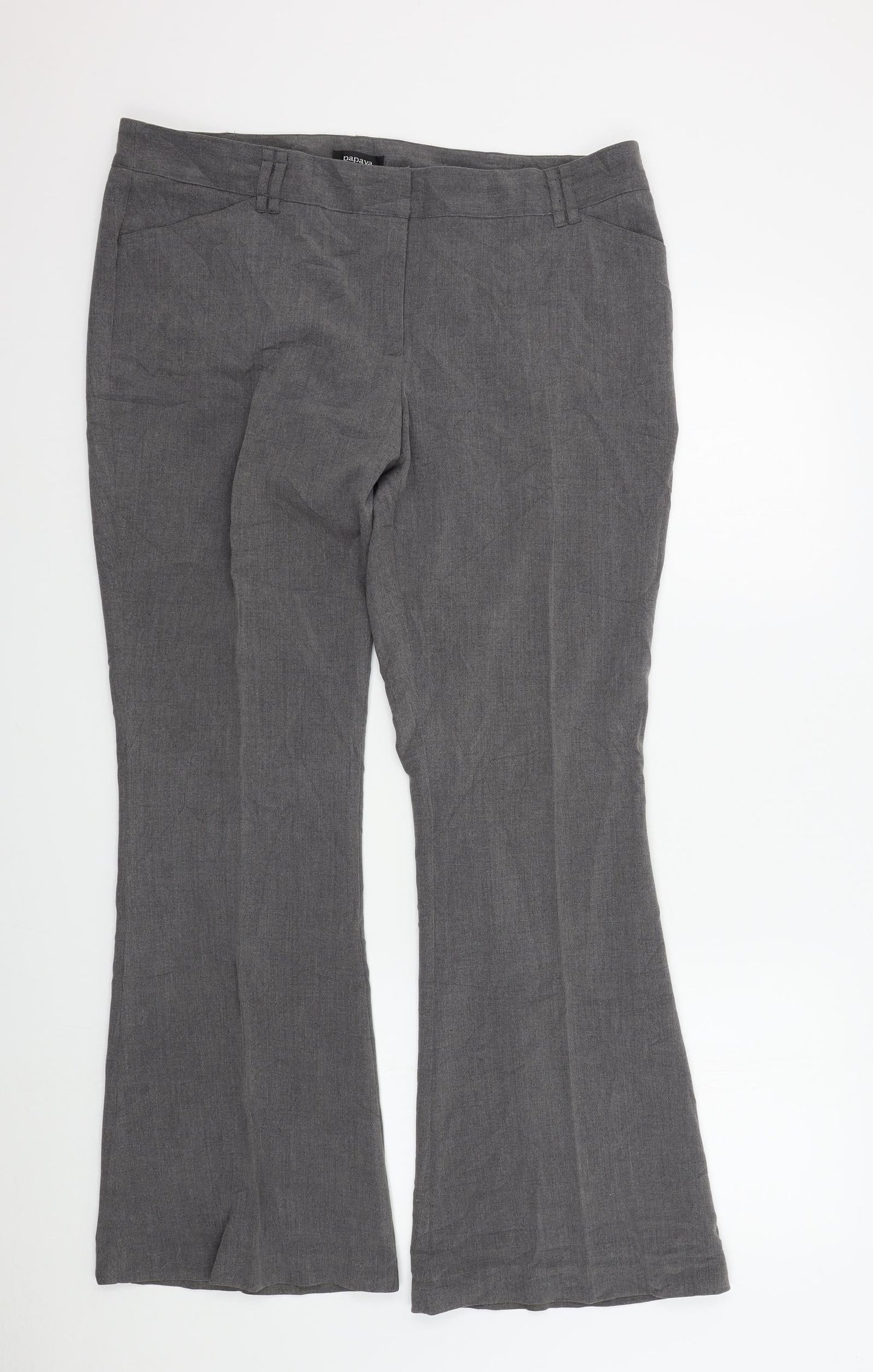 Womens UK Size 16 Papaya Regular Fit  Grey Trousers