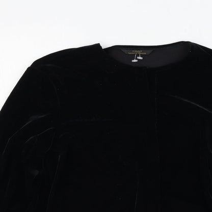 Womens UK Size 14 M&S Black Cape Jumper