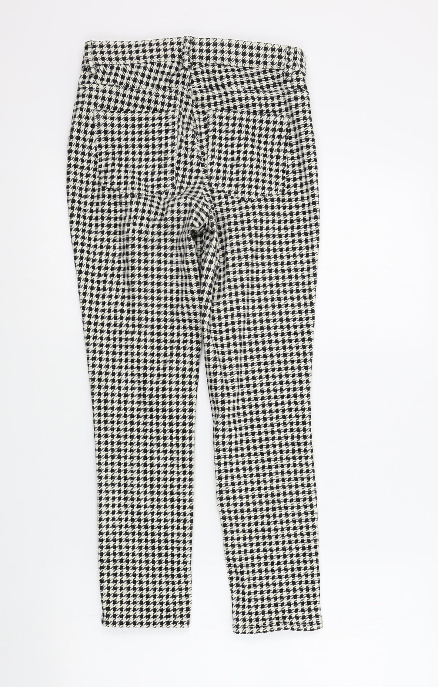 Womens UK Size 4 Uniqlo Regular Fit  Black Trousers