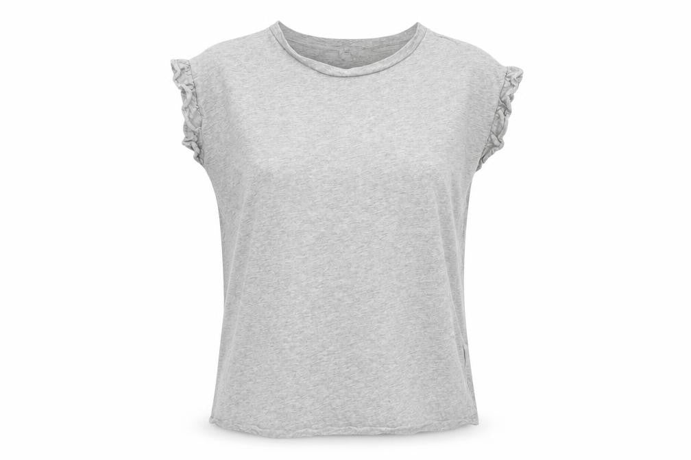 Womens UK Size 8 River Island Grey Basic T-Shirt