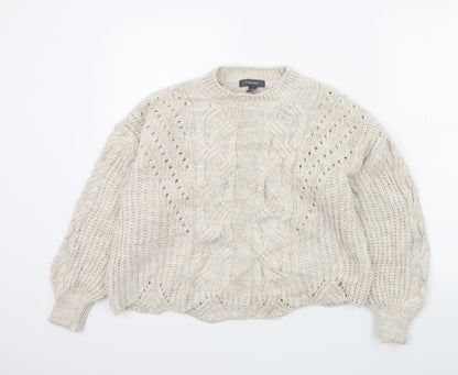 Primark Womens Beige   Pullover Jumper Size 10