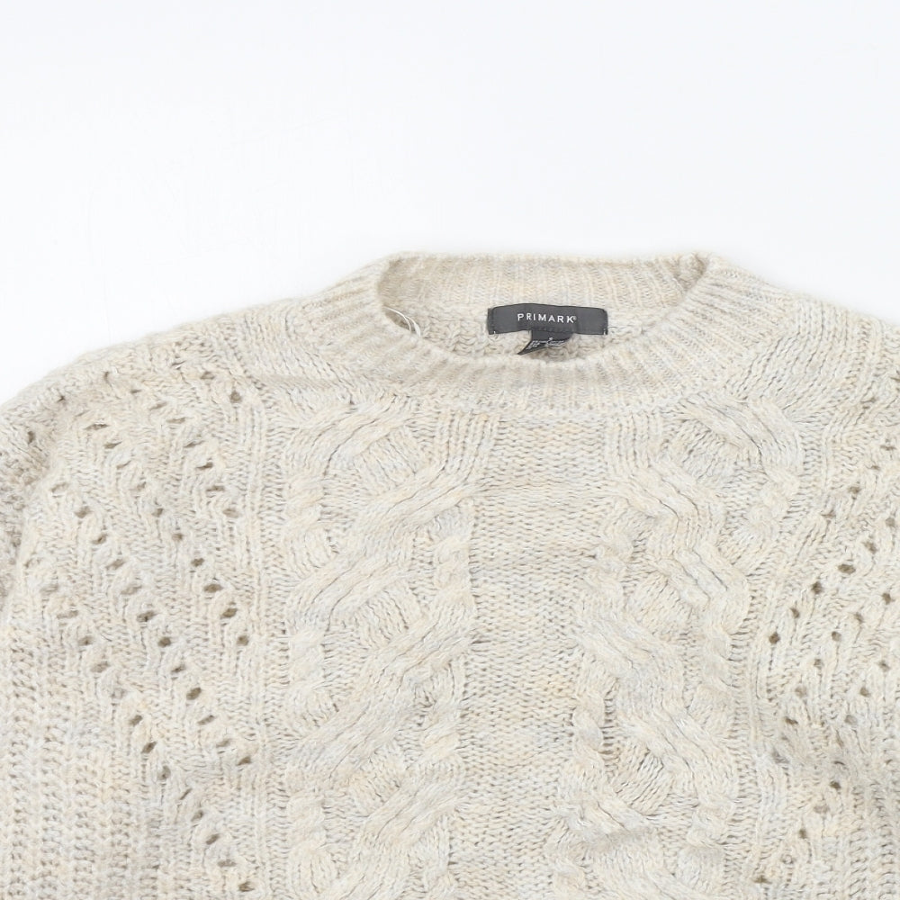 Primark Womens Beige   Pullover Jumper Size 10