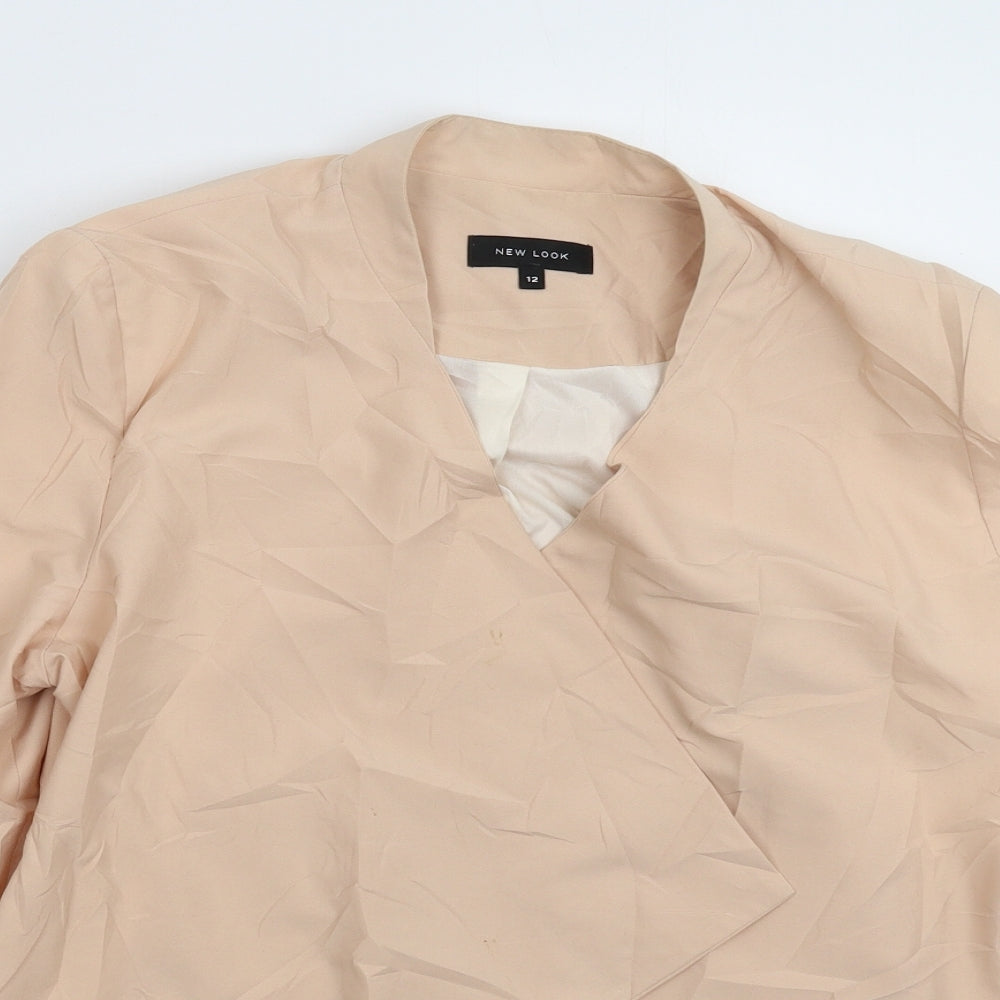 New Look Womens Beige   Jacket Blazer Size 12