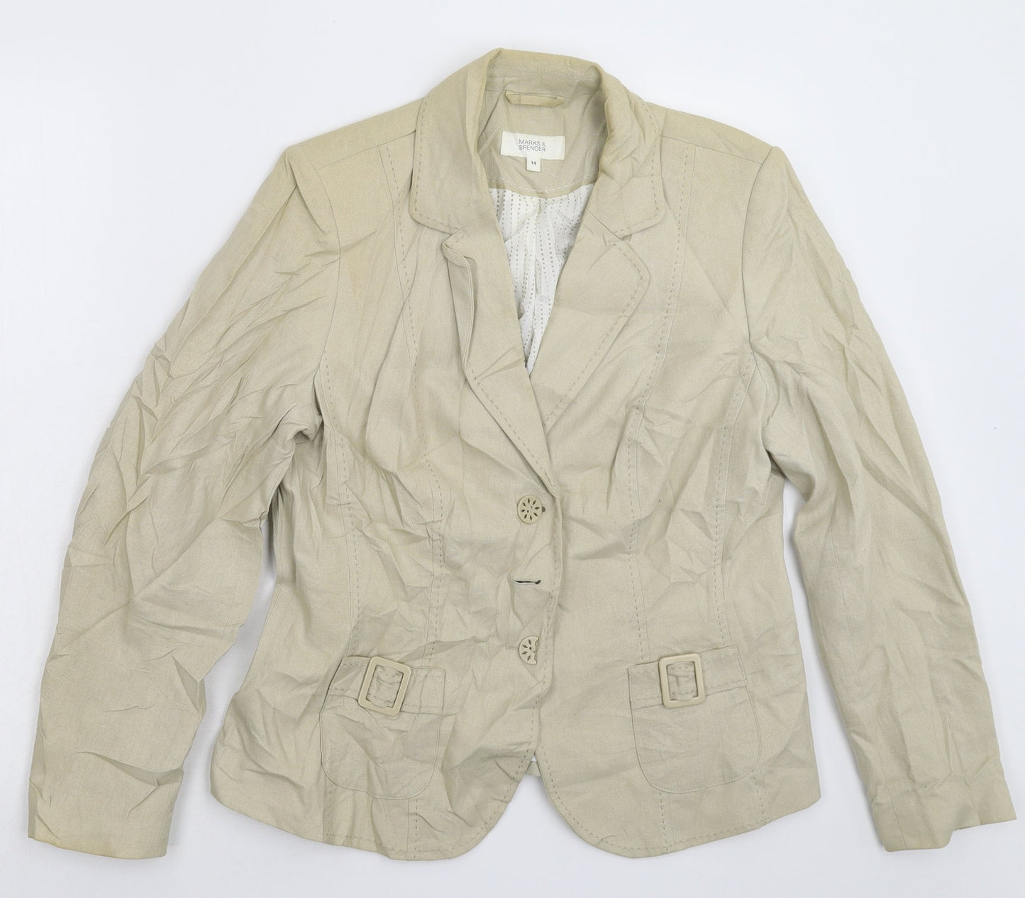 Womens UK Size 14 Marks and Spencer Grey Jacket