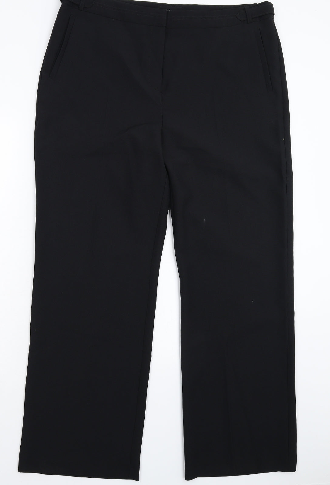 Womens UK Size 18 Peacocks Regular Fit  Black Trousers