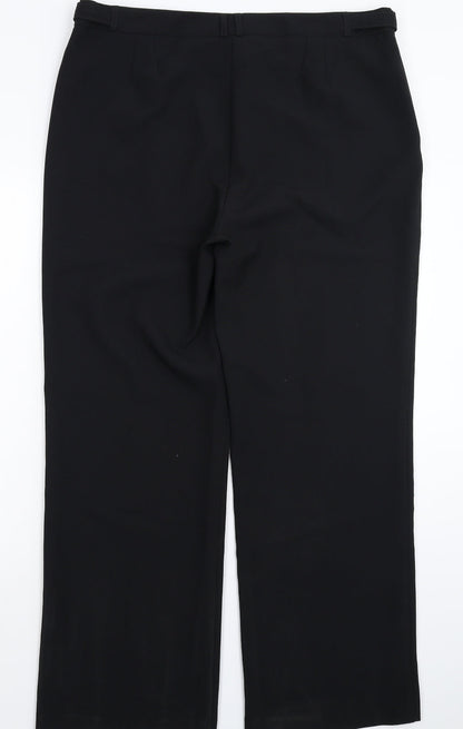 Womens UK Size 18 Peacocks Regular Fit  Black Trousers