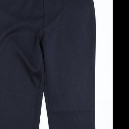 Womens UK Size 16 F&F Regular Fit Dress Pants Blue Trousers