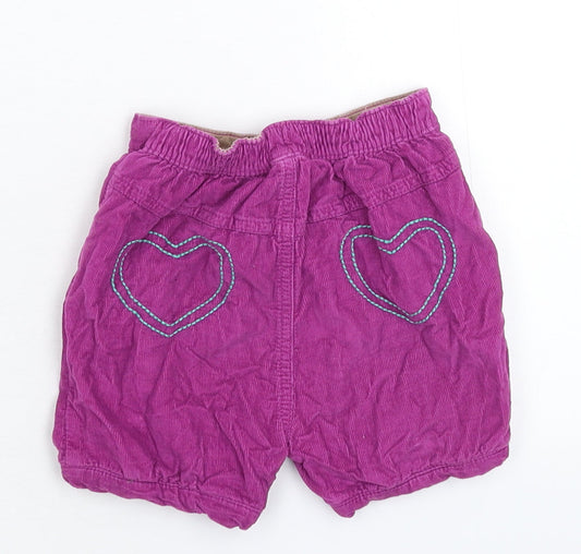 Marks and Spencer Baby Purple  Corduroy Cropped Trousers Size 12-18 Months