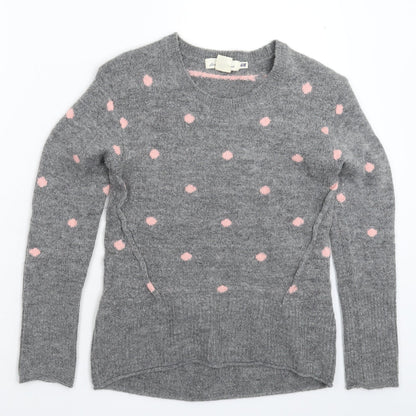Womens UK Size XS H&M Grey Pullover Jumper
