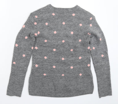 Womens UK Size XS H&M Grey Pullover Jumper