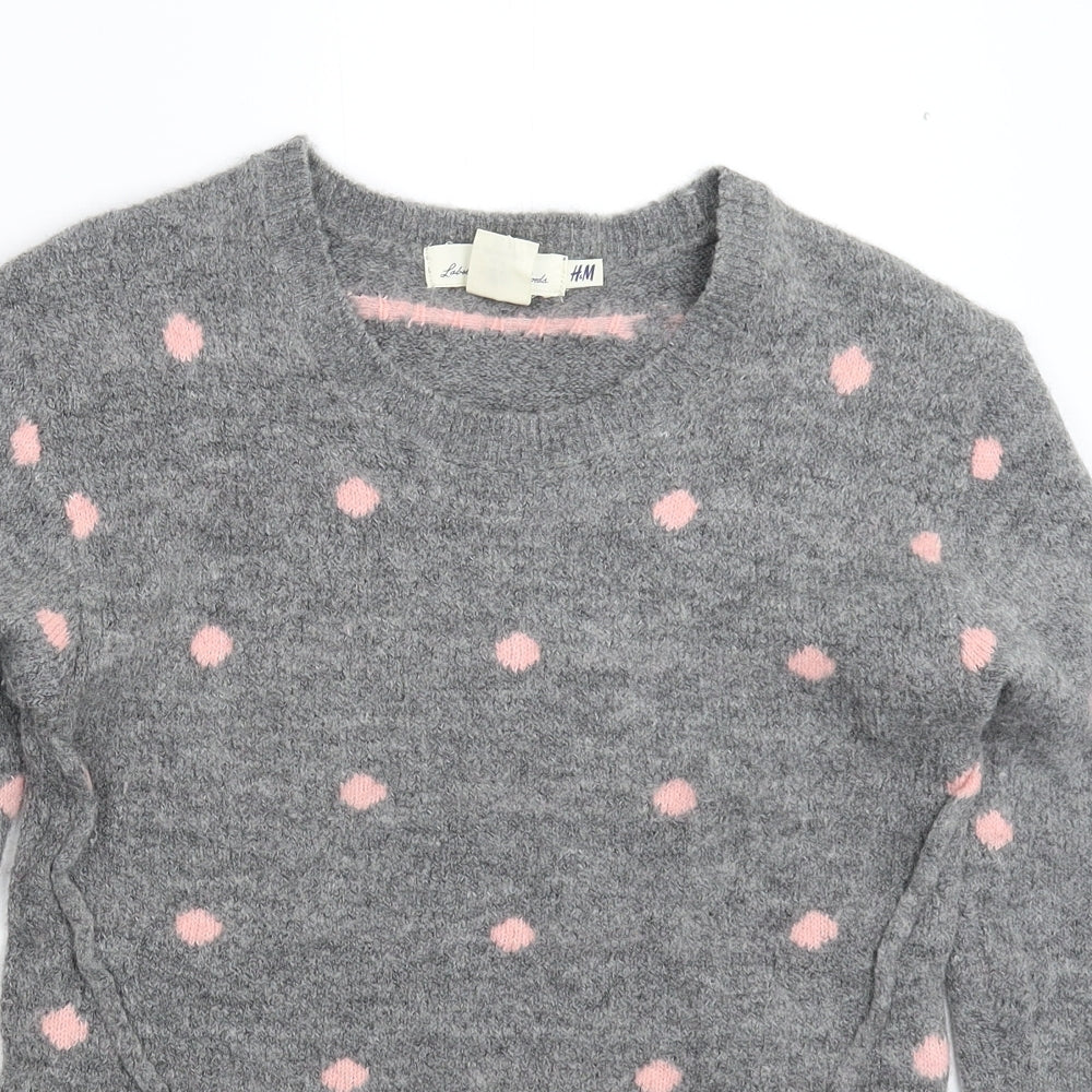 Womens UK Size XS H&M Grey Pullover Jumper