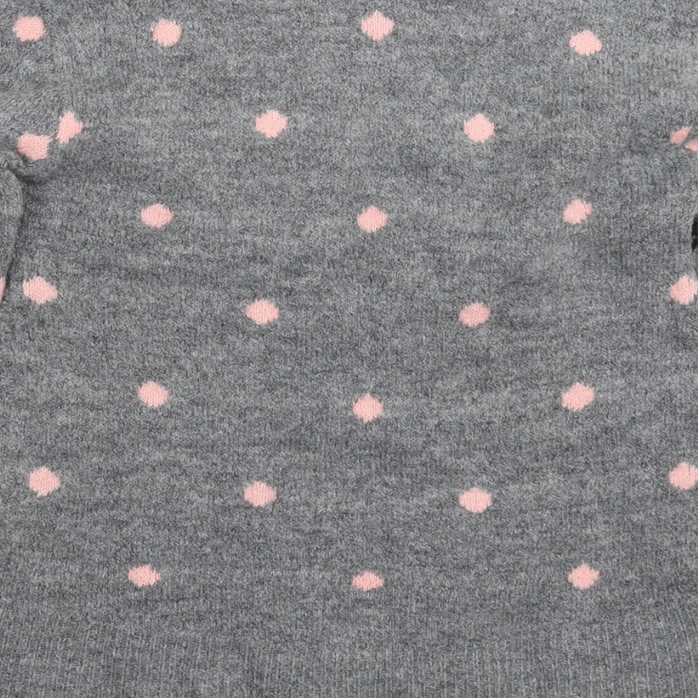 Womens UK Size XS H&M Grey Pullover Jumper