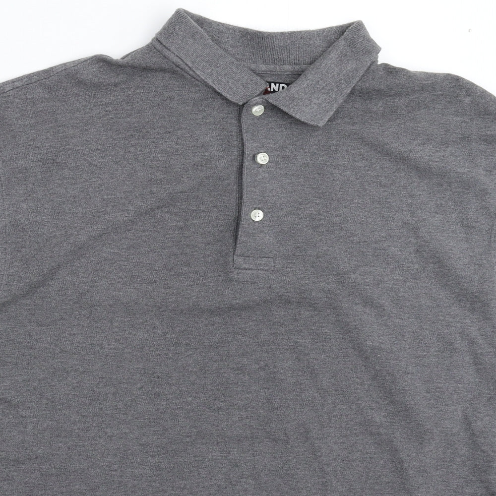 Kirkland Mens Grey    Polo Size M