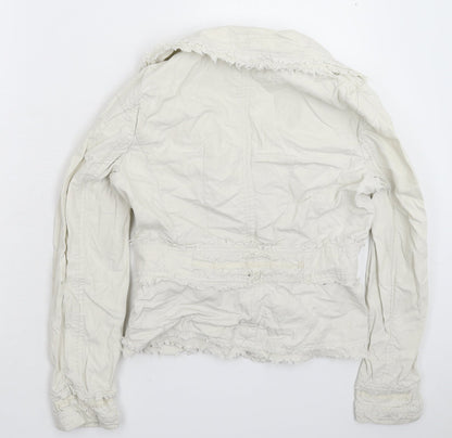 Womens UK Size 10 Preworn White Jacket