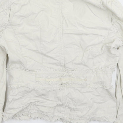 Womens UK Size 10 Preworn White Jacket