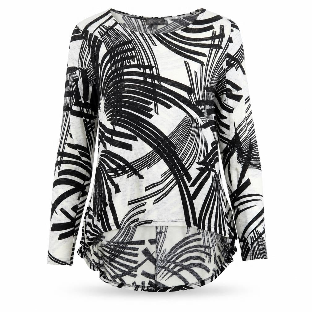 Apricot Womens White Geometric  Basic Blouse Size 10