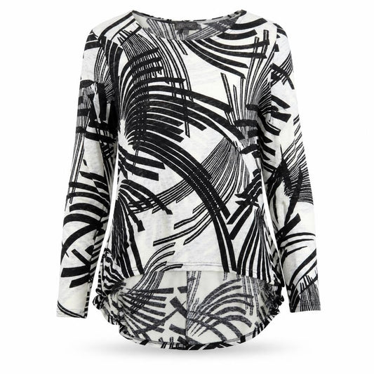 Apricot Womens White Geometric  Basic Blouse Size 10