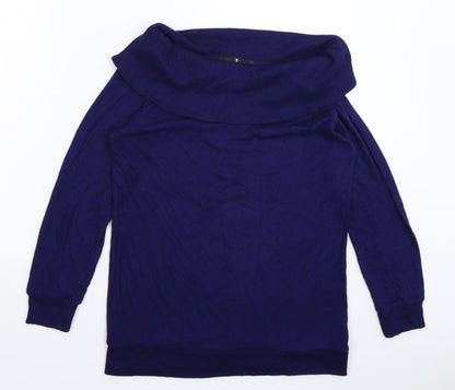 Womens UK Size 10 Very Blue Pullover Jumper