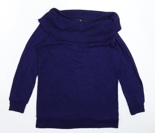 Womens UK Size 10 Very Blue Pullover Jumper
