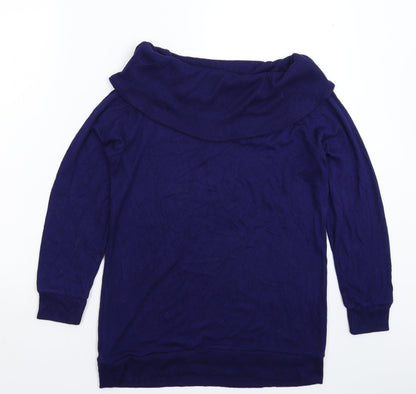 Womens UK Size 10 Very Blue Pullover Jumper