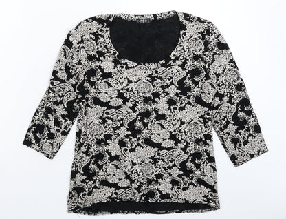 CMD Womens Black   Basic T-Shirt Size 14