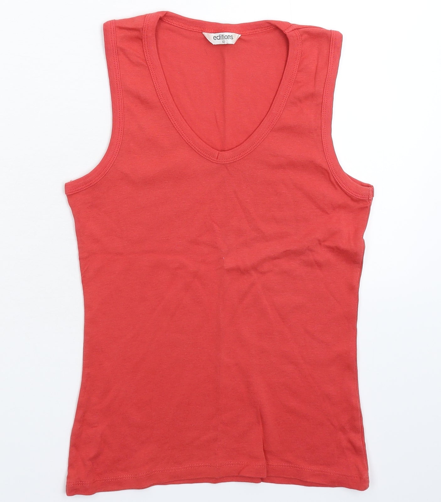 Editions Womens Pink   Basic Tank Size 10