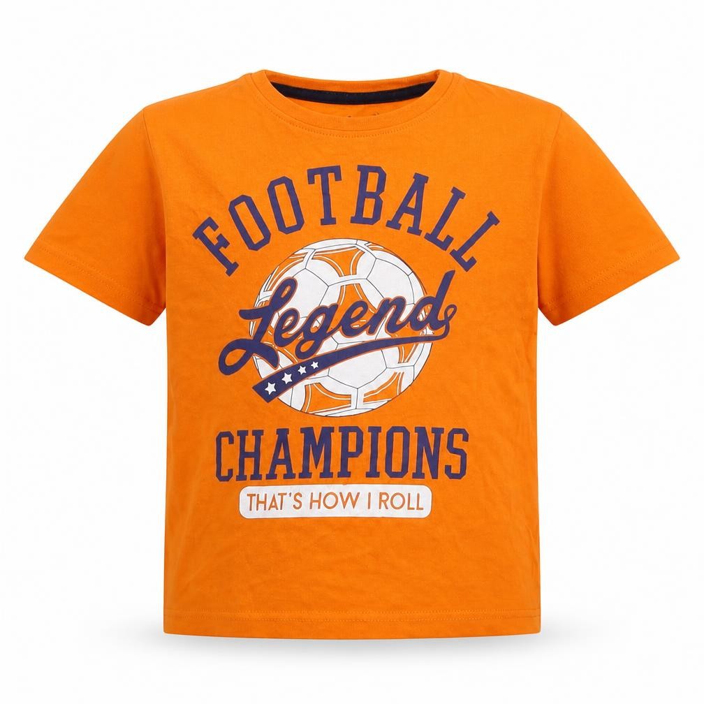 Rebel Boys Orange   Basic T-Shirt Size 4-5 Years