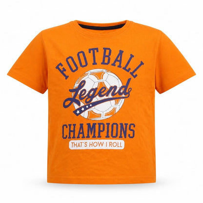 Rebel Boys Orange   Basic T-Shirt Size 4-5 Years