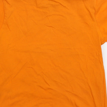 Rebel Boys Orange   Basic T-Shirt Size 4-5 Years