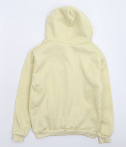 Womens Yellow   Pullover Hoodie Size S