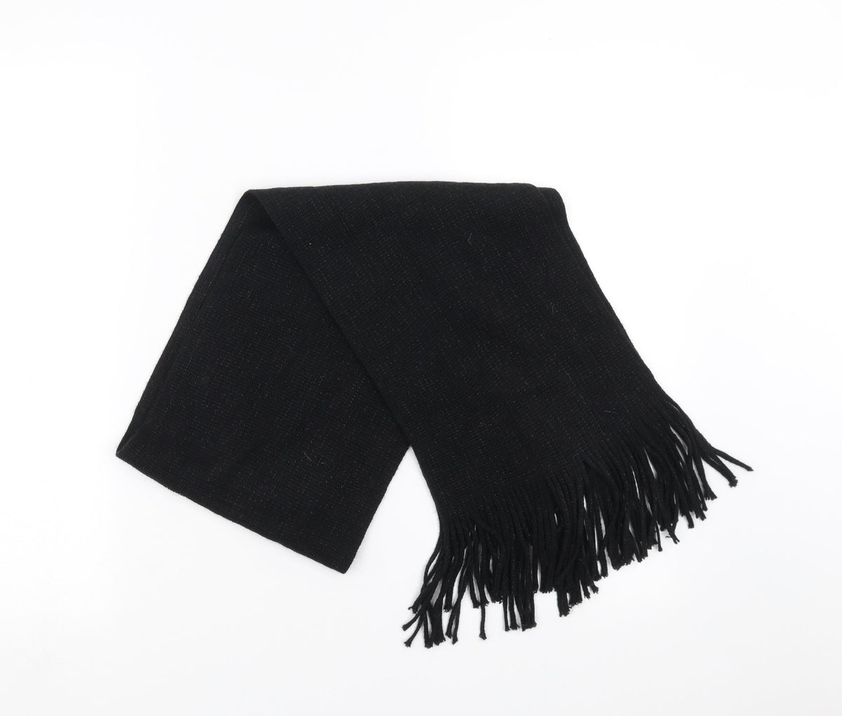 Preworn Womens Black  Knit  Scarf