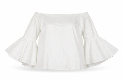Jovonna Womens White   Basic Blouse Size 10
