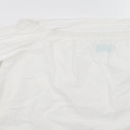 Jovonna Womens White   Basic Blouse Size 10