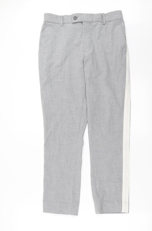 Boohoo man Mens Grey   Trousers  Size 28 in L27 in