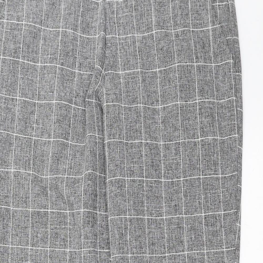 Boohoo man Mens Grey Check  Trousers  Size 28 in L26 in