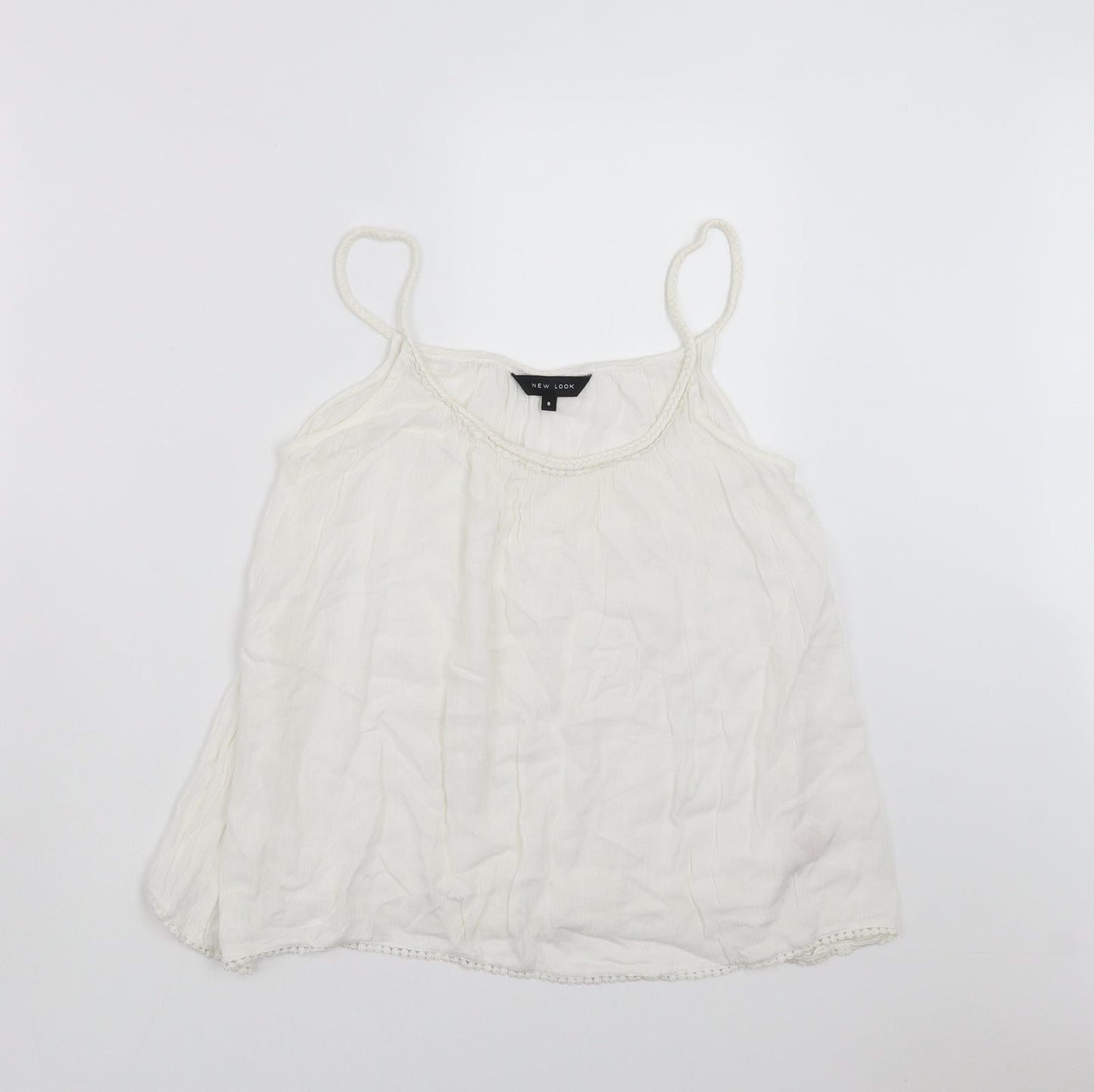 Womens UK Size 8 New Look Ivory Camisole Blouse