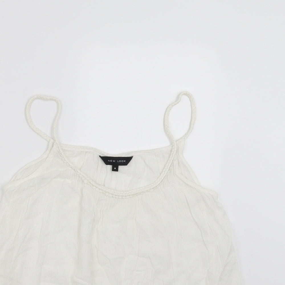 Womens UK Size 8 New Look Ivory Camisole Blouse