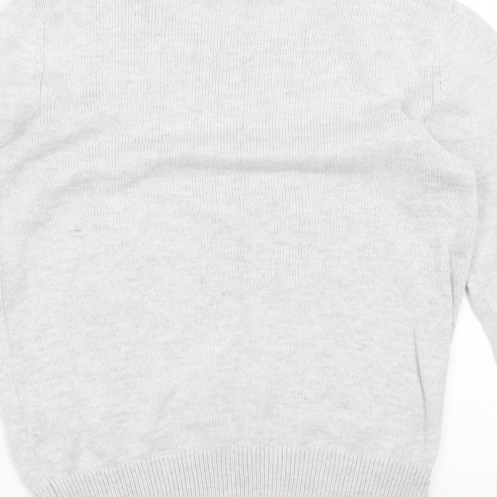 Dorothy Perkins Womens Grey  Knit Pullover Jumper Size 10  - beaded neck line