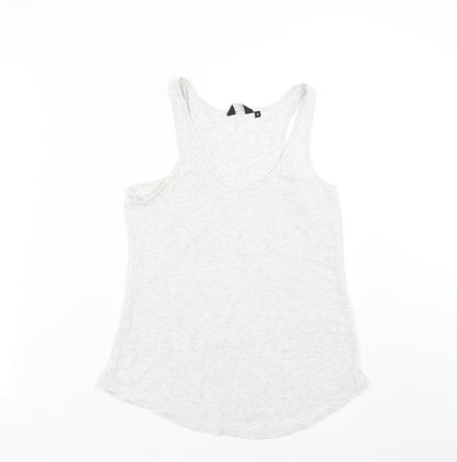 Womens UK Size 12 New Look Grey Basic Tank