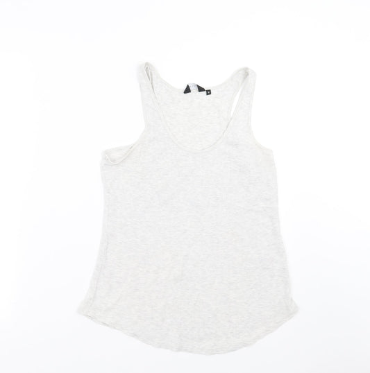 Womens UK Size 12 New Look Grey Basic Tank