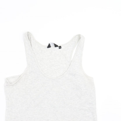 Womens UK Size 12 New Look Grey Basic Tank