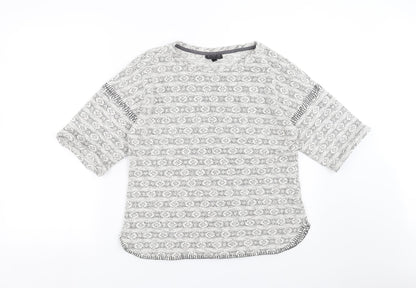 Womens UK Size 12 Topshop Grey Pullover Jumper