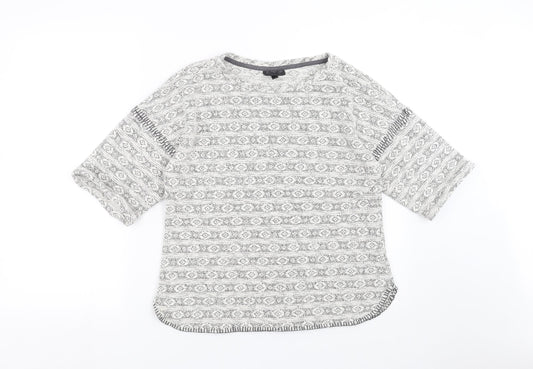 Womens UK Size 12 Topshop Grey Pullover Jumper