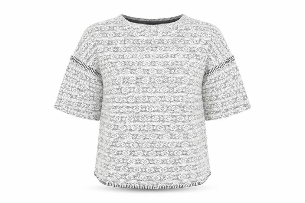 Womens UK Size 12 Topshop Grey Pullover Jumper