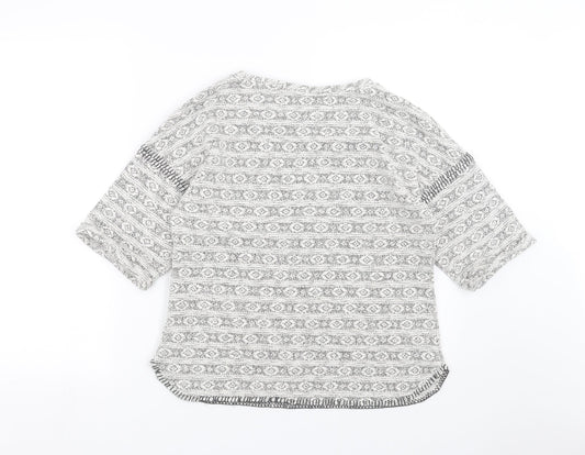 Womens UK Size 12 Topshop Grey Pullover Jumper
